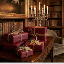 Elégant Burgundy Classic Vin Rouge Cadeau Envelopp