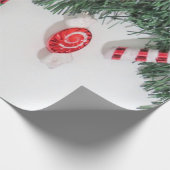 Papier Cadeau Élégant Chic Noël Bonbons vacances (Coin)