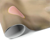 Papier Cadeau Élégant Chic Noël Fête de bal (Coin rond)