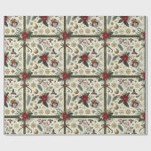 Papier Cadeau Elegant Christmas Gift Wrap with Snowflakes (Plat)