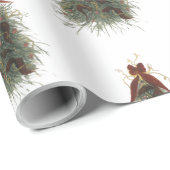 Papier Cadeau Elegant Christmas Tree Wrapping Paper (Coin rond)