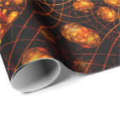 Papier Cadeau Elegant Classic Boho Modern Gold #901 Wedding (Coin rond)