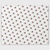 Papier Cadeau Élégant corsage Rose (Plat)