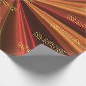 Papier Cadeau Élégant Cuivre Métallic Motif Beau Style (Coin)