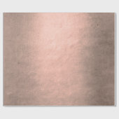 Papier Cadeau Élégant cuivre moderne rose or métallique (Plat)