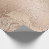 Papier Cadeau Élégant cuivre moderne rose or parties scintillant (Coin)