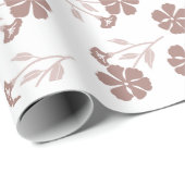 Papier Cadeau Elegant Dainty Florals Wrapping Paper Sheets (Coin rond)