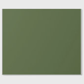 Papier Cadeau Elegant Deep Forest Green Christmas Gift Paper (Plat)