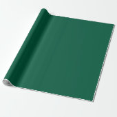 Papier Cadeau Elegant Deep Green Minimalist Wrapping Paper Roll (Déroulé)