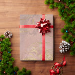 Papier Cadeau Elégant doré moderne et marbre d'or rose<br><div class="desc">Belle conception avec faux or et faux rose de cuivre marbre d'or.</div>