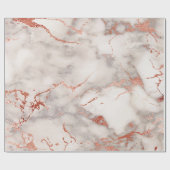 Papier Cadeau élégant effet de marbre gris et rose (Plat)