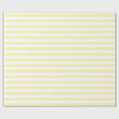 Papier Cadeau élégant et élégant emballage blanc jaune nom perso (Plat)