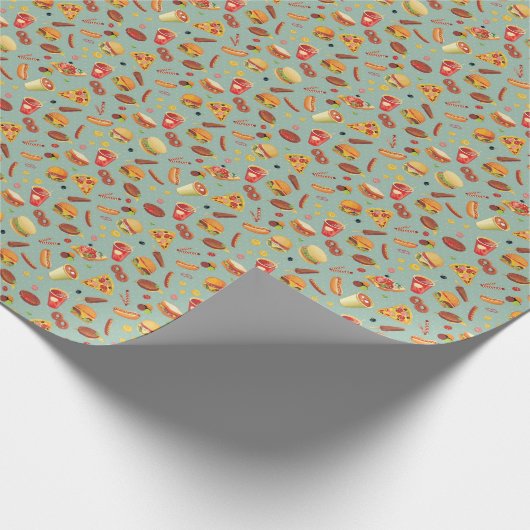 Papier Cadeau Elegant Fast Food (Coin)