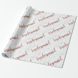 Papier Cadeau élégant faux rose or blanc marbre bridesmaid<br><div class="desc">Design moderne et tendance en faux marbre blanc et faux rose or bridesmaid design.</div>