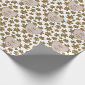 Papier Cadeau Elégant Feuilles d'érable Merci coeur de Thanksgiv (Coin)