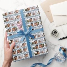 Papier Cadeau Élégant film de 16 photos tout temps Négatif bleu