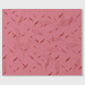 Papier Cadeau Élégant Flamant rose épicé Coral rose (Plat)