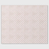 Papier Cadeau Élégant flocon de neige rose | Noël (Plat)