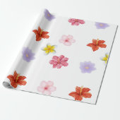 Papier Cadeau Elegant Floral Wrapping Paper (Déroulé)