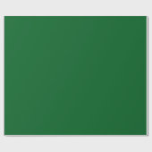 Papier Cadeau Elegant Forest Green Minimal Wrapping Paper Roll (Plat)