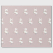 Papier Cadeau Elégant gâteau rose à trois niveaux (Plat)