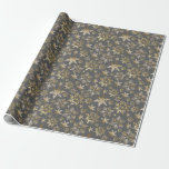 Papier Cadeau Élégant Golden Snowflakes Grey Christmas<br><div class="desc">Élevez votre cadeau de vacances avec Elegant Golden Snowflakes Grey Christmas Wrapping Papier. Ce design saisit l'essence d'un pays merveilleux d'hiver avec son aquarelle rustique rétro vintage. Avec ses flocons de neige en feuille d'or chatoyants contre un arrière - plan gris carbone doux et pastel, il crée un look festif...</div>