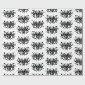 Papier Cadeau Élégant Goth Romantique (Plat)