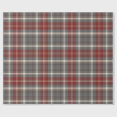 Papier Cadeau Elegant Grey | Red | À damiers Plaid beige (Plat)