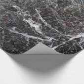 Papier Cadeau Elégant Gris Sombre Et Pierre Marbre blanc (Coin)