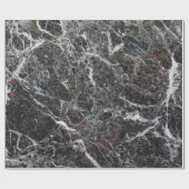 Papier Cadeau Elégant Gris Sombre Et Pierre Marbre blanc (Plat)
