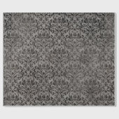 Papier Cadeau Élégant gris victorien (Plat)