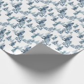 Papier Cadeau Élégant hiver Woodland Snowy Fir Forest Noël (Coin)