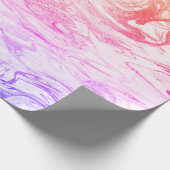 Papier Cadeau Élégant holographe moderne en marbre blanc (Coin)