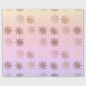 Papier Cadeau Élégant holographique motif de flocon de neige de  (Plat)