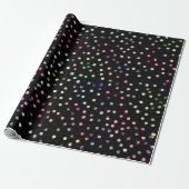 Papier Cadeau Elégant Iridescente Parties scintillant points Des (Déroulé)