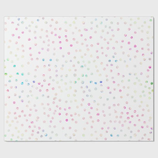 Papier Cadeau Elégant Iridescente Parties scintillant points Des (Plat)