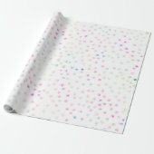 Papier Cadeau Elégant Iridescente Parties scintillant points Des (Déroulé)