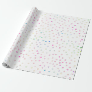 Papier Cadeau Elégant Iridescente Parties scintillant points Des