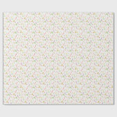 Papier Cadeau Elégant Jardin Floral Rustique (Plat)