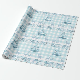 Papier Cadeau Élégant Joyeux Motif de rennes de Noël
