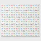 Papier Cadeau Elégant "Joyeux Noël" & Arbre de Noël (Plat)