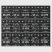 Papier Cadeau Élégant Joyeux Noël chrétien Religieux (Plat)