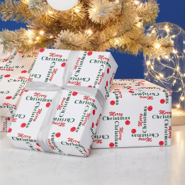 Papier Cadeau Élégant Joyeux Noël Vintage, Ornement de pendaison
