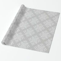 Élégant Lacy Grey Damask