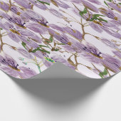 Papier Cadeau Elegant Lavender Bloom Wrapping Paper Roll (Coin)