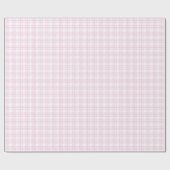 Papier Cadeau Elegant Light Pink & White 50th Birthday Gift Wrap (Plat)