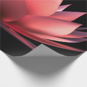 Papier Cadeau Élégant Lotus Black (Coin)