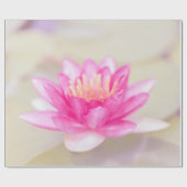 Papier Cadeau Elégant Lotus Or, Yoga (Plat)