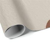 Papier Cadeau Elegant Luxury Faux Cow Leather Popular Collection (Coin rond)