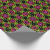 Papier Cadeau Elégant mandala botanique coloré (Coin)